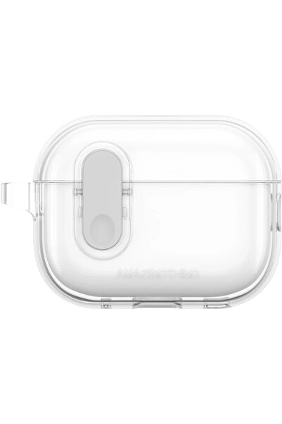 Amazingthing Husă minimalistă din silicon pentru AirPods Pro 2 - Transparentă