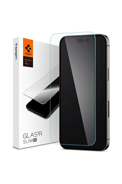Spigen Slim Screen Protector for Apple iPhone 14 Pro Max, Tempered Glass, Ful...