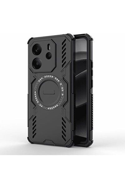 Techsuit Husa pentru Xiaomi Redmi Note 14 4G (Regional) - ArmorMag Case - Black