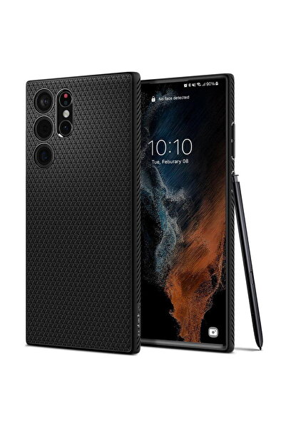 Spigen Husa Liquid Air Samsung Galaxy S22 Ultra Negru Mat