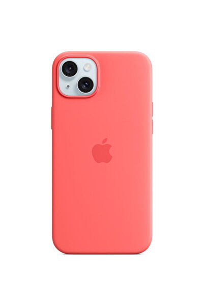Apple Husă de silicon cu MagSafe pentru iPhone 15 Plus, Guava