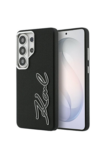 Karl Lagerfeld Husă Samsung Galaxy S26 Ultra - Piele granulată integrală cu l...