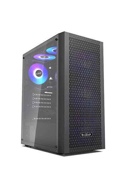 PCCOOLER MA100 MESH, MiddleTower, Fara sursa, ATX, mATX, mITX, Negru