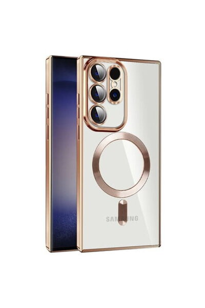 Techsuit Husă pentru Samsung Galaxy S24 Ultra - Luxury Crystal MagSafe - Auriu