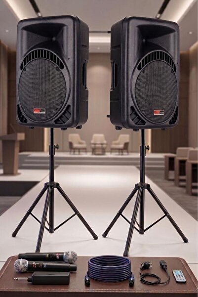 Lastvoice AMPLE-12PAK Taşınabilir 1600W 12 inç İkili Aktif Pasif Hoparlör Ses...