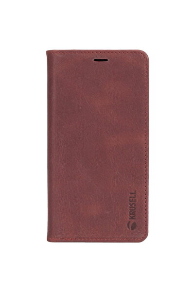 KRUSELL Sunne Portofel tip folio cu 4 carduri Apple iPhone XS Max roșu vintage