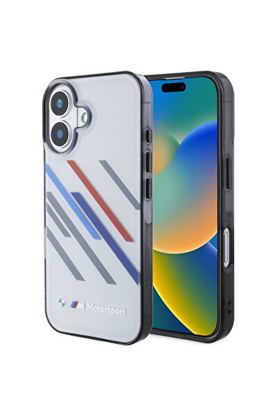 BMW iPhone 16 Plus - Hardcase Motorsport IML Random Stripes (BMHCP16M23HTRAG)...