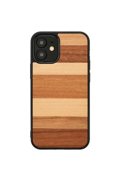 Other Husa MAN&WOOD pentru iPhone 12 mini negru nisipiu