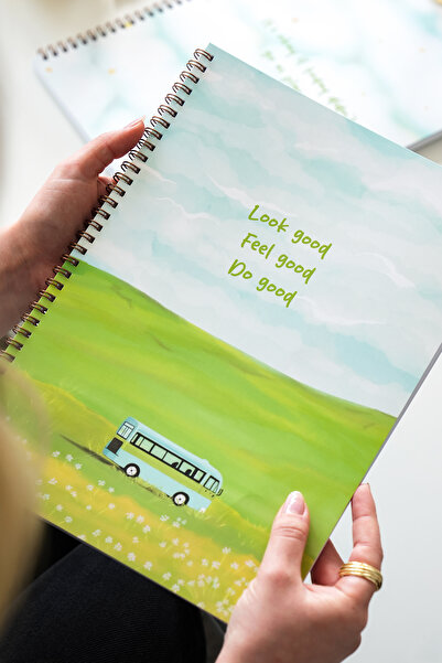 Matt Notebook Σχολικό Τετράδιο Α4 Σπιράλ 80 φύλλων Σετ 2 τεμαχίων – Ριγέ & Καρό