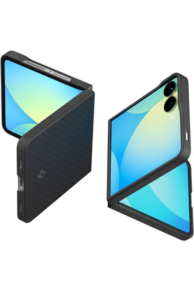 Spigen HusДѓ Air Skin Aramid pentru Samsung Galaxy Z Flip 7 вЂ“ negru