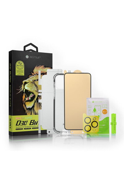 BestSuit Set Husa 6 în 1 pentru iPhone 13 mini: husă / folie de sticlă securi...