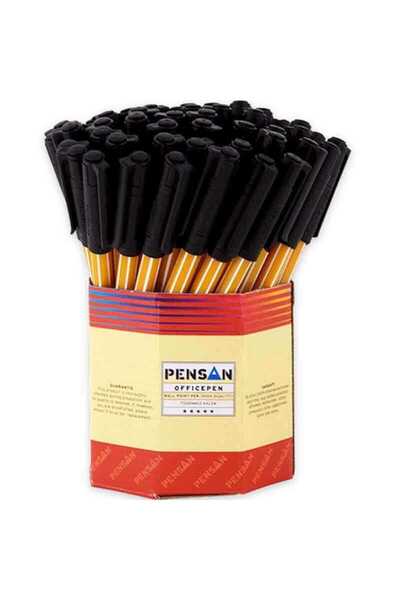 Pensan قلم حبر جاف 1010 مخطط قلم مكتبي (60 قطعة)