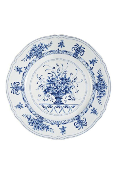 Le Coq Porcelaine Neos Anthiros - Mavi Desenli Büyük Servis Tabağı - 32 cm – ...