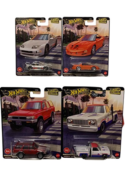 HOT WHEELS Premium Boulevard 4'lü Set GJT68 300ZX Firebird 4Runner Dodge 1:64