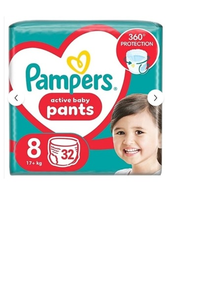 Pampers Pants Jumbo Pack Diapers Size 8, 19+ kg, 3*32pcs