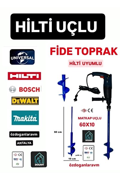 Hilti Uyumlu Toprak Burgusu 60X10