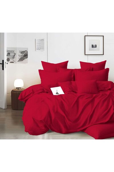 Casa Pucioasa Δαμασκηνό σετ 4 τεμαχίων, λινό, ελαστικό σεντόνι