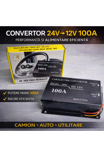 PARADOX SINCE 1992 Μετατροπέας αυτοκινήτου 24V σε 12V 100A