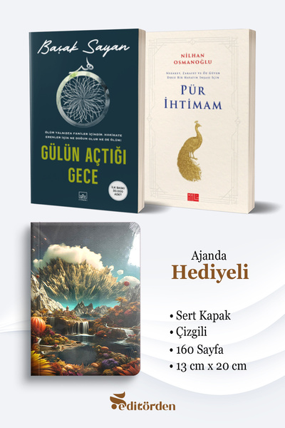 Aile Yayınları Gülün Açtığı Gece - Pür İhtimam/Nilhan Osmanoğlu - Ajanda Hedi...