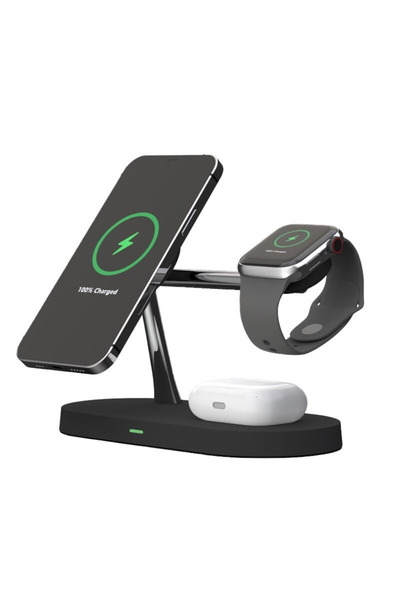 OEM Încărcător wireless magnetic 3-în-1 de 15W – Încărcare rapidă QI pentru t...