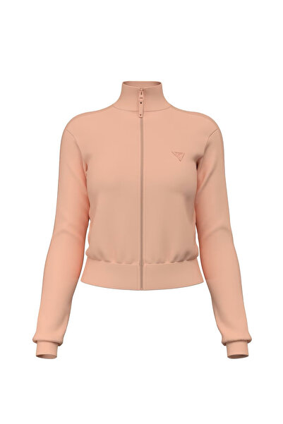 Guess ΝΕΟ ALLIE SCUBA ZIP Φούτερ με Πλαϊνό Λωρίδιο και Λογότυπο V2YQ17K7UW2