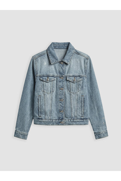 LC Waikiki Collared Neck Women's Denim Jacket