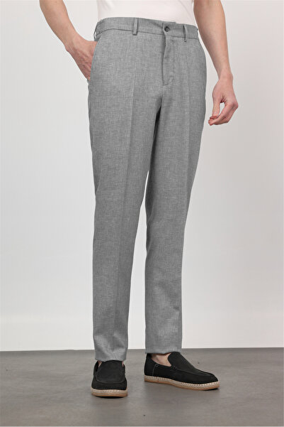 İmza Μπλε ναυτικό βαμβακερό παντελόνι chino με πλαϊνή τσέπη και άνετη εφαρμογ...