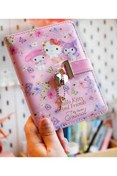 diğerr1 Ημερολόγιο Kuromi and Friends με κλειδαριά A6 192 σελίδες 80 γρ.