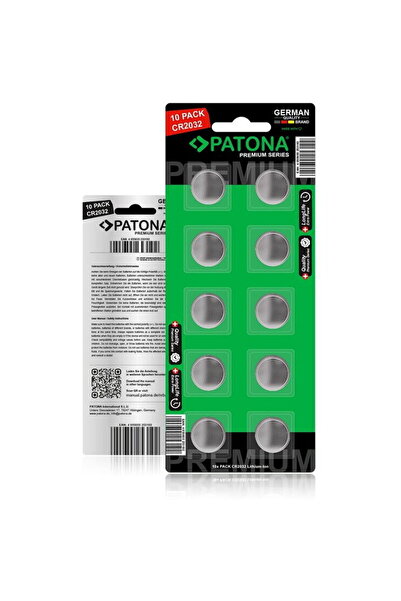 Patona Baterii Pastila Premium 10 bucăți 3V CR2032 tip buton