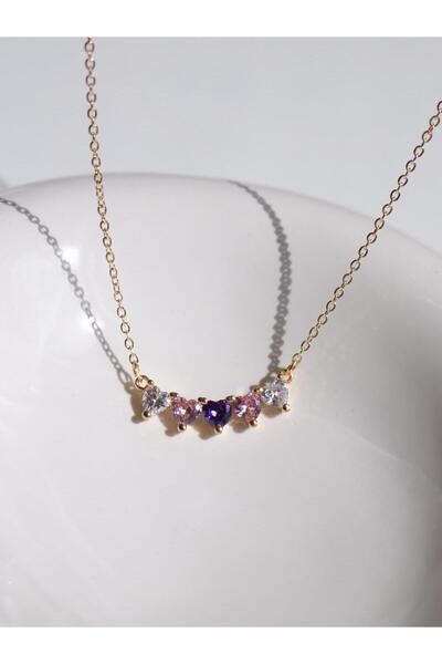 Reorah Collection Colorful Bes Heart Necklace