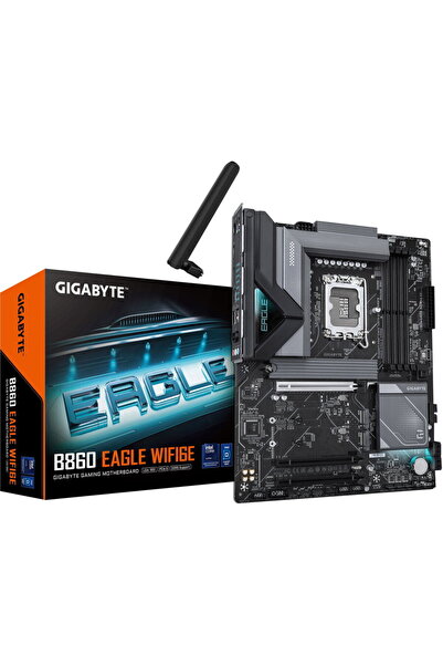 Gigabyte Placă de bază B860 Eagle WiFi6E, Socket LGA 1851, Intel B860, ATX, DDR5
