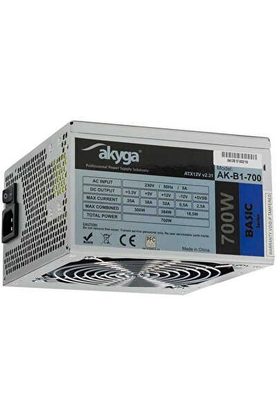 Akyga Sursă de alimentare ATX de bază 700W AK-B1-700 Ventilator 12cm P8 5xSAT...