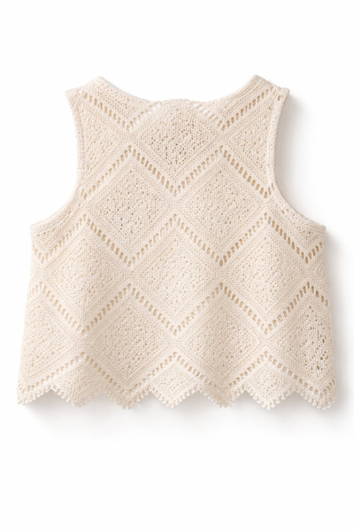 Tifina Kids Girl's 2-Piece Set Lace-Like Knit Knitwear Cropped Pants Set Wedding Special Occasions Holiday Daily