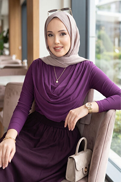 EBRUTESETTÜR Degaje Dökümlü Sandy Body Mor