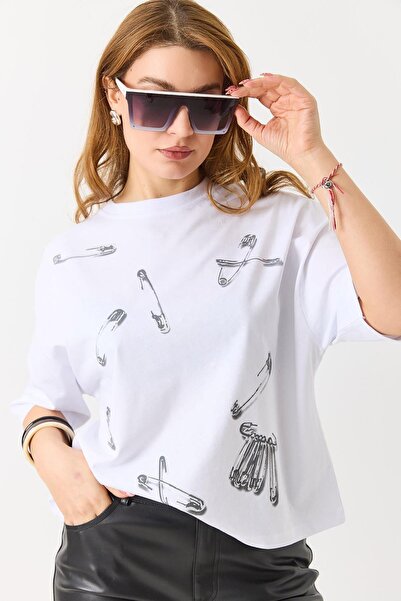 İKLİM LİFE Μπλουζάκι με στάμπα και κοντό μανίκι