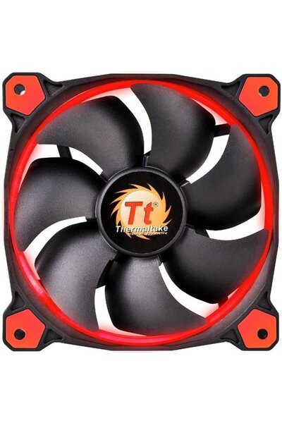 THERMALTAKE Ventilator Riing 12 cu presiune statică ridicată, 120mm, LED roșu