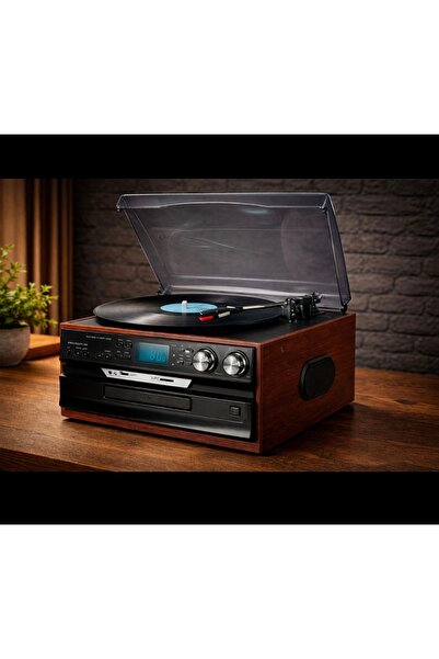 Knstar KN-140 Bluetooth CD USB BT MP3 Radyo Müzik Seti Retro Speaker Hoparlör...