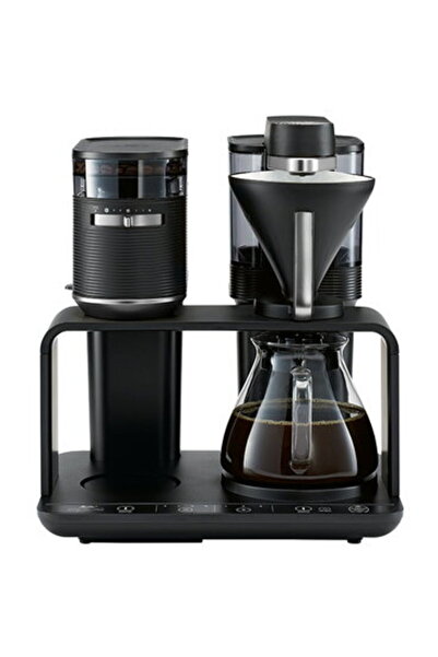 melitta EPOS Negru-Argintiu - Aparat de cafea cu filtru și râșniță integrată