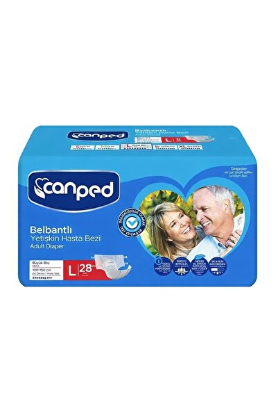 Canped Waistbanded Patient Diapers Large Size Large 28 Pieces