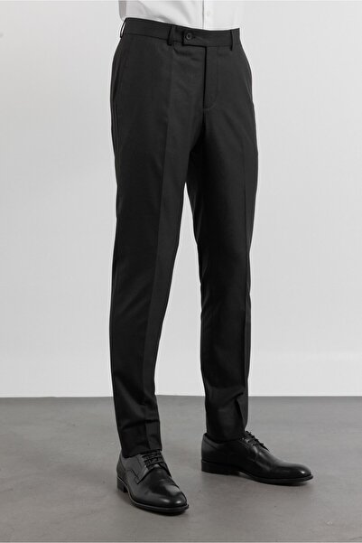 İmza Μαύρο Παντελόνι με Πλαϊνή Τσέπη, Βασική Στενή Γραμμή, Ελαστικό 1003260013