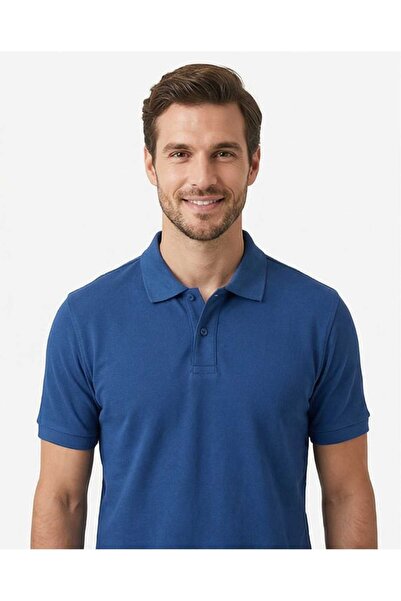 Özeniş Erkek Polo Yaka Düz Pike Klasik Kesim %100 Pamuk Yazlık T-Shirt