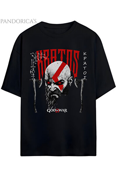 Grafftee Clothing Σειρά σχεδίων GOD OF WAR KRATOS Μπλουζάκι Gamer με στάμπα, ...