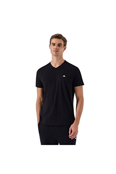Ellesse 6SM5049-BK Ανδρικό T-Shirt με λαιμόκοψη Crew - Μαύρο