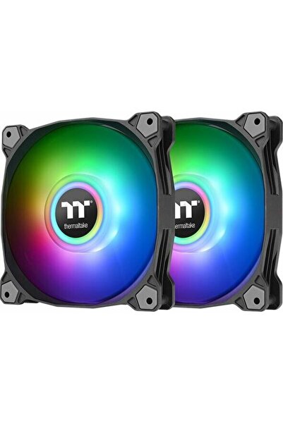 THERMALTAKE Pure Duo 14 ARGB Sync Radiator Fan (2-Fan Pack)-Black