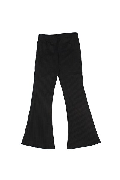 bebegen Κοριτσίστικο μαύρο παντελόνι κολάν με ελαστική μέση και φαρδιά μπατζάκια