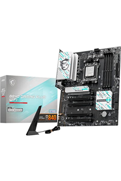 MSI 840M GAMING PLUS WIFI6E - Socket AM5 - motherboard black/silver