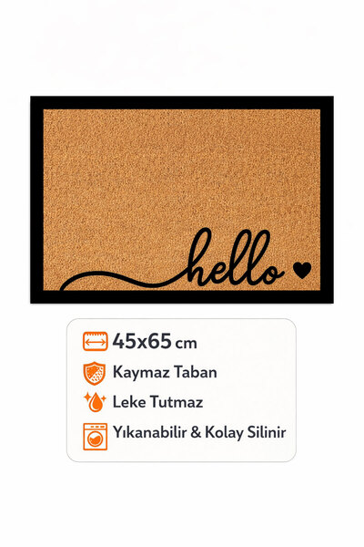 Toronto Home Welcome Non-Slip Sole Washable Digital Colorful Door Mat Indoor & Outdoor Mat