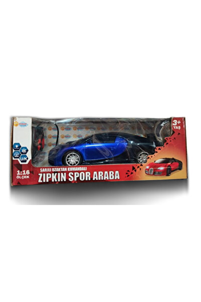 BİRAY Duman Bugatti 1/16 Ölçek Full fonksiyonlu Uzaktan Kumandalı Şarjlı Flas...