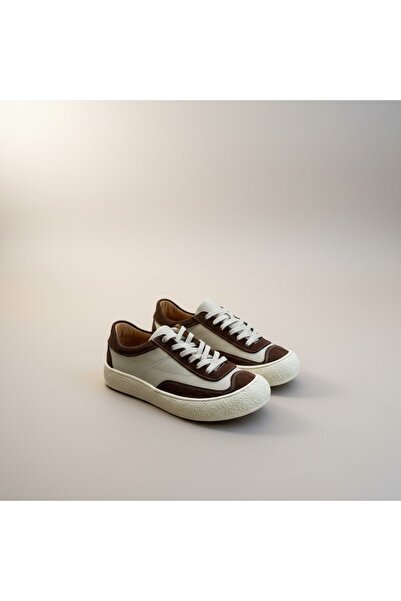 KS KADİR SARAÇ Genuine De Leather Alin Sole Double Color Women's Casual Shoes