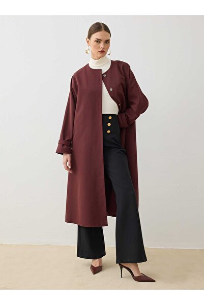 Refka Καμπαρντίνα με λεπτομέρεια από κουμπιά σε σχέδιο πλέγματος και λαιμόκοψ...